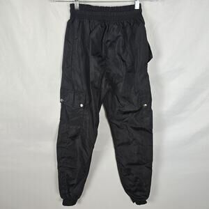 PrettyLittleThing Jogging Pants Juniors 1 Black Cargo Like Elastic Waist & Cuff